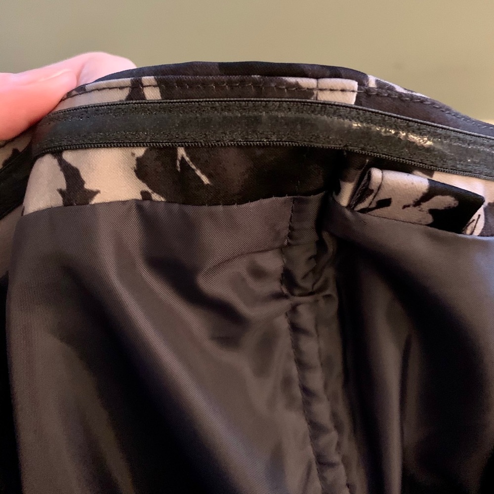 H&M Satin Formal Dress w/ Peplum & Floral Print Runs Small - Picture 7 of 8